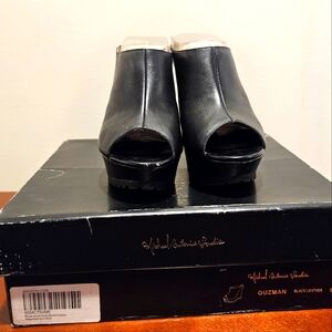 Michael Antonio Women's Black Leather Mules